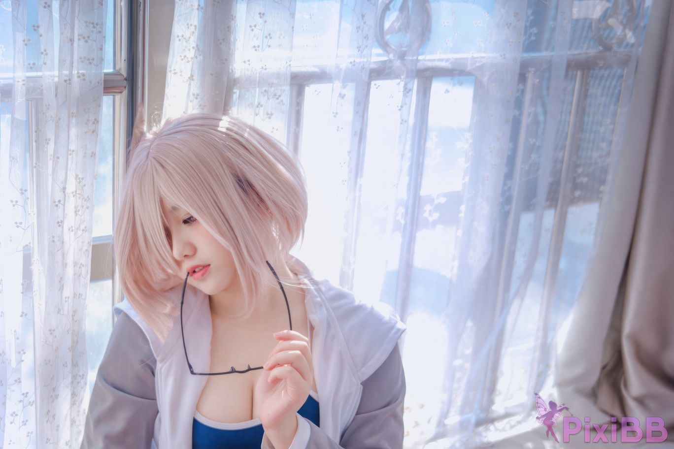 Cosplayer Ah Ban is very happy today Matthews gymnastics suit PixiBB.COM 011