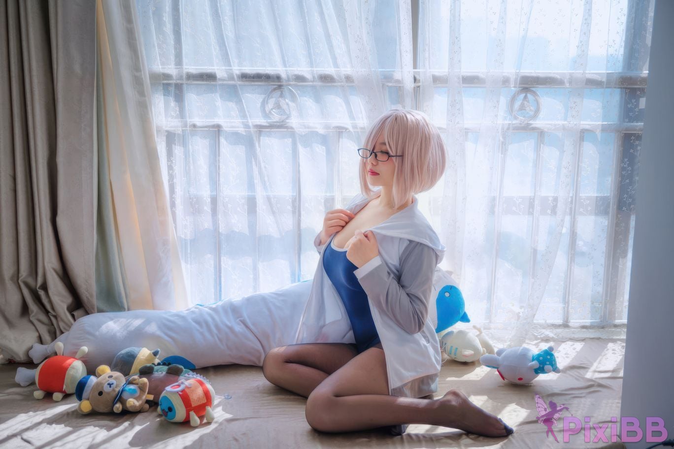 Cosplayer Ah Ban is very happy today Matthews gymnastics suit PixiBB.COM 012