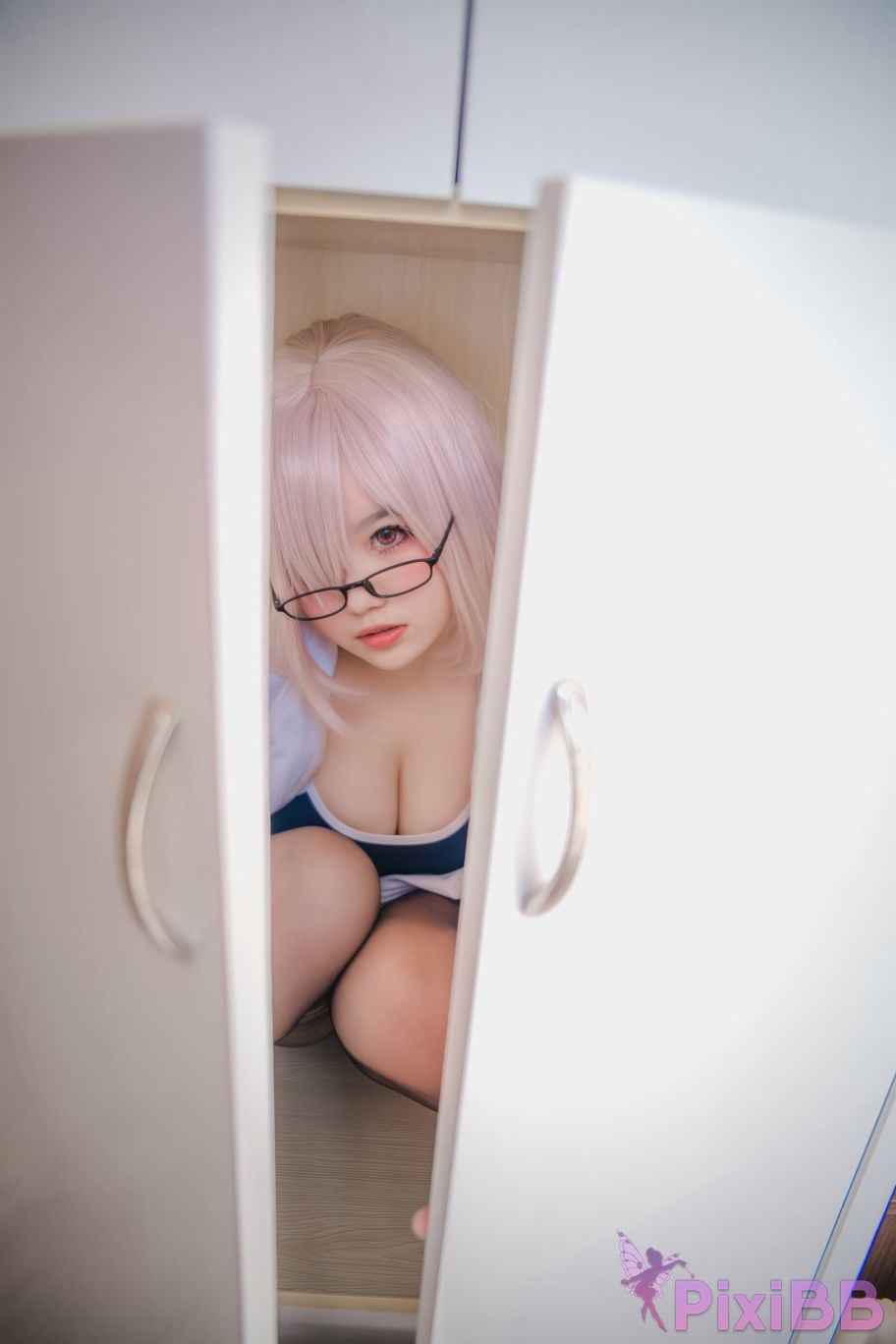 Cosplayer Ah Ban is very happy today Matthews gymnastics suit PixiBB.COM 013