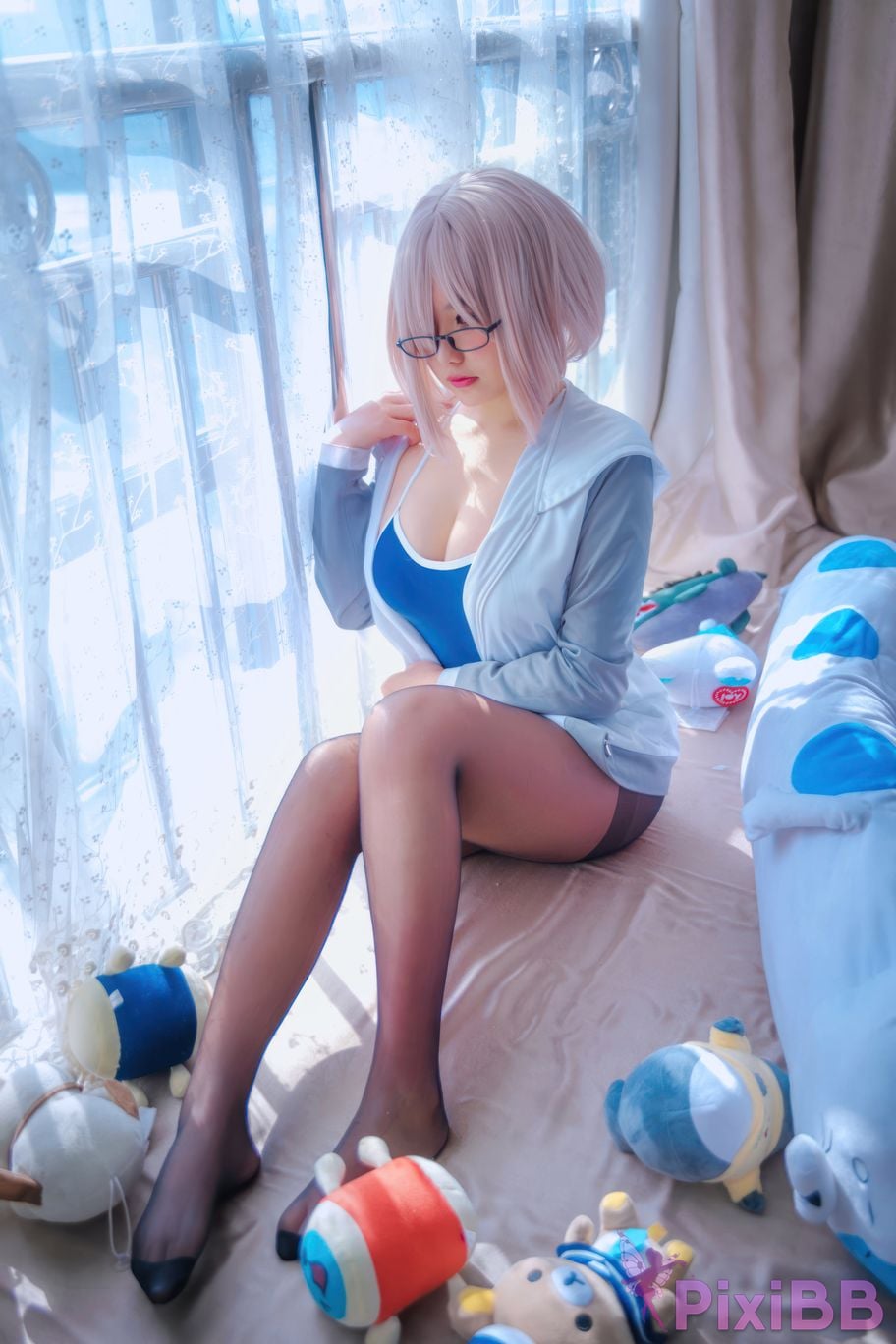 Cosplayer Ah Ban is very happy today Matthews gymnastics suit PixiBB.COM 015