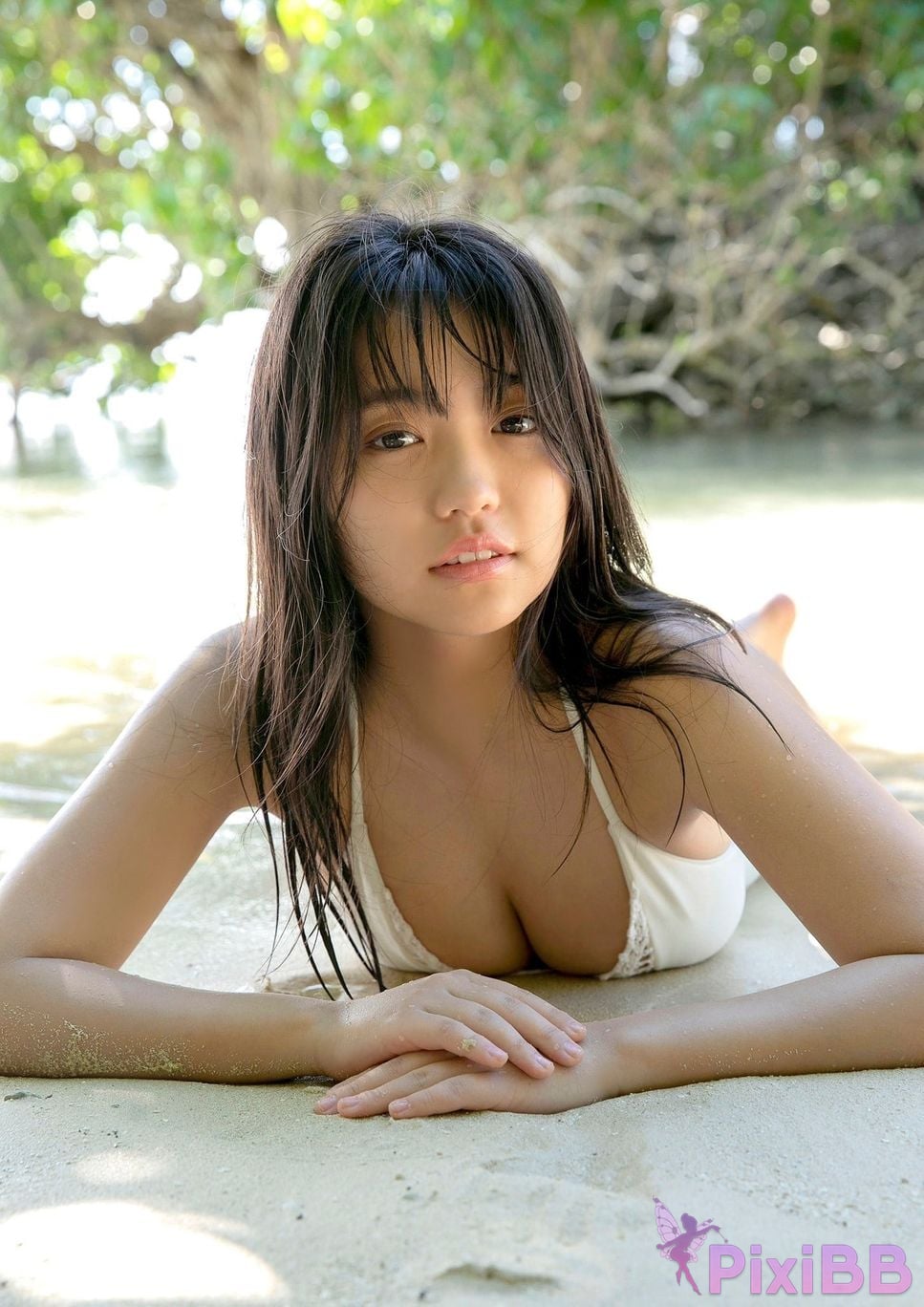 Japanese Idol Yuno Ohara Young Champion Digigra Yunos deep breath PixiBB.COM 060