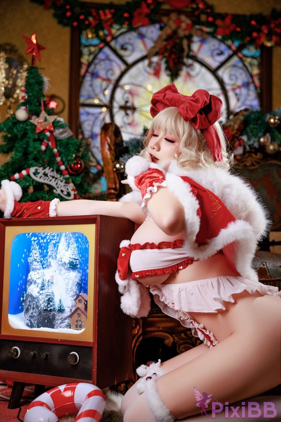 Cosplay A Xuexue Christmas Snow Elf PixiBB.COM 081