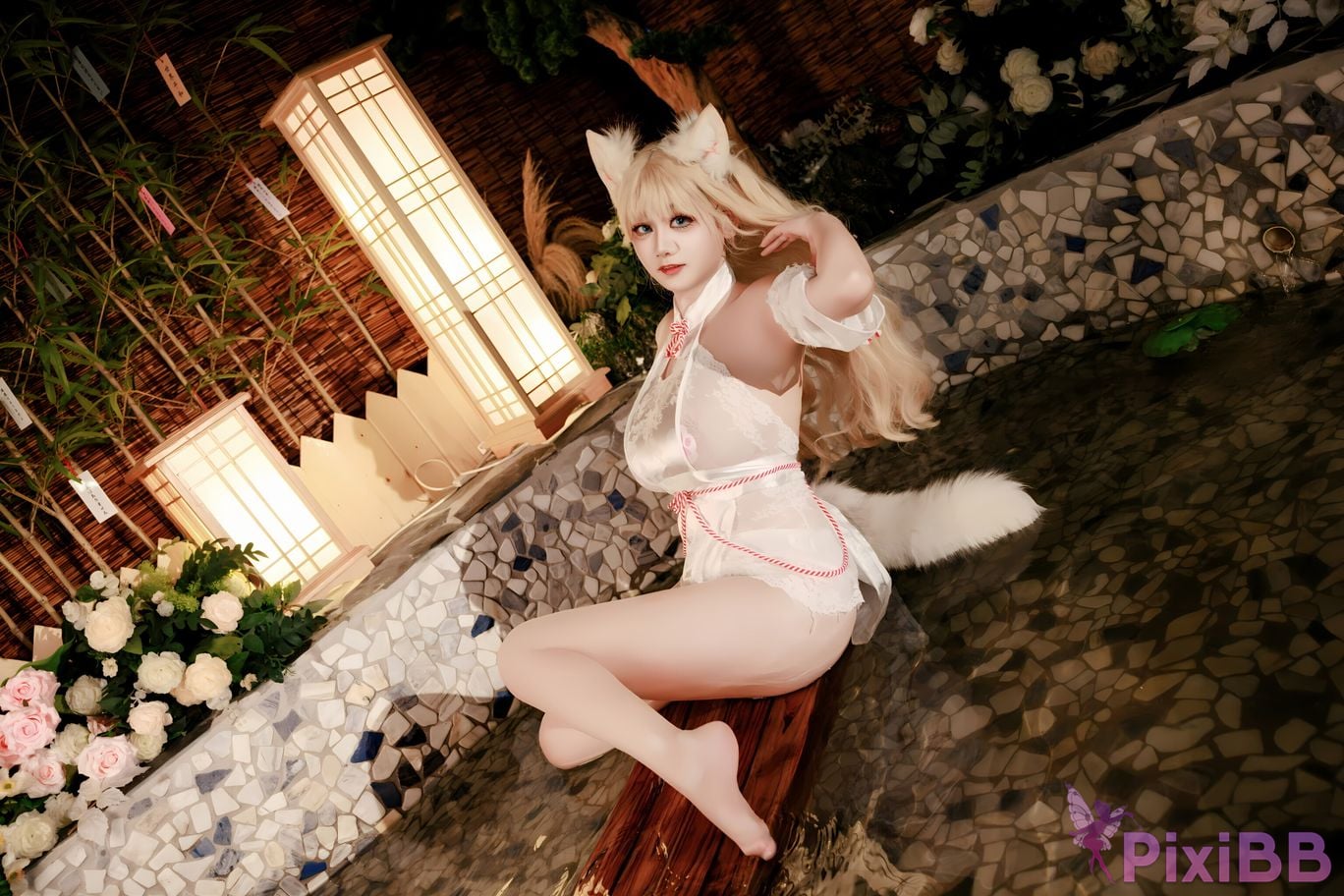 Cosplay A Xuexue Hot Spring Fox PixiBB.COM 006