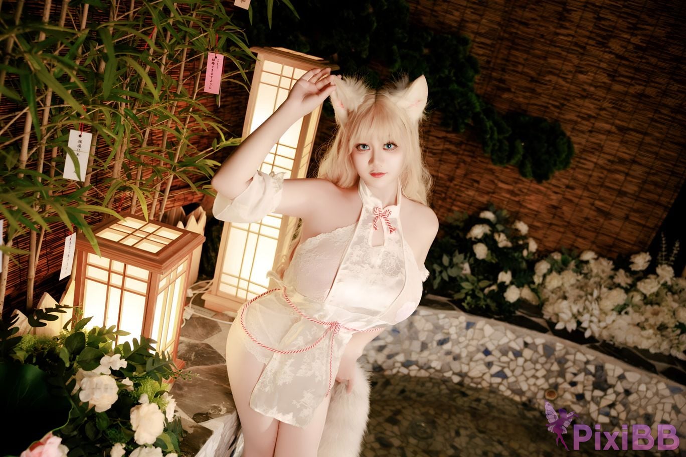 Cosplay A Xuexue Hot Spring Fox PixiBB.COM 013