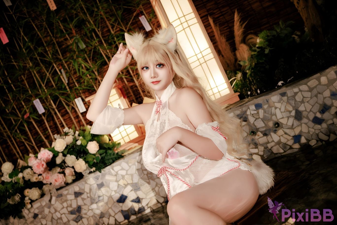 Cosplay A Xuexue Hot Spring Fox PixiBB.COM 030