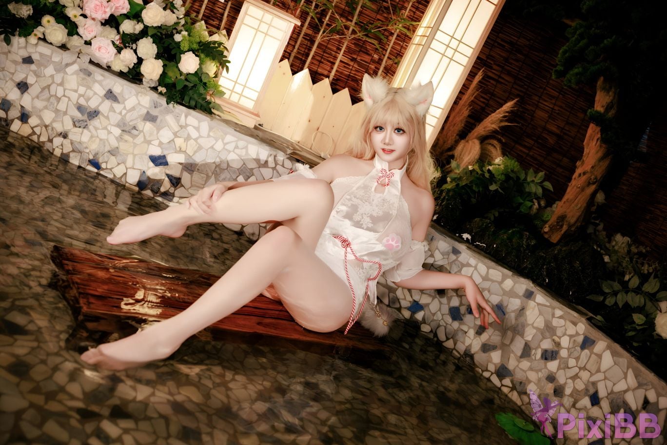 Cosplay A Xuexue Hot Spring Fox PixiBB.COM 038