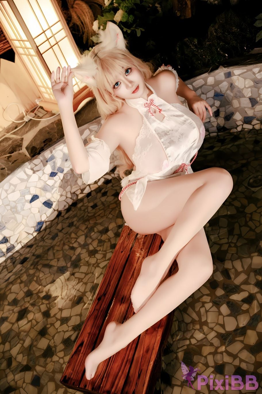 Cosplay A Xuexue Hot Spring Fox PixiBB.COM 046
