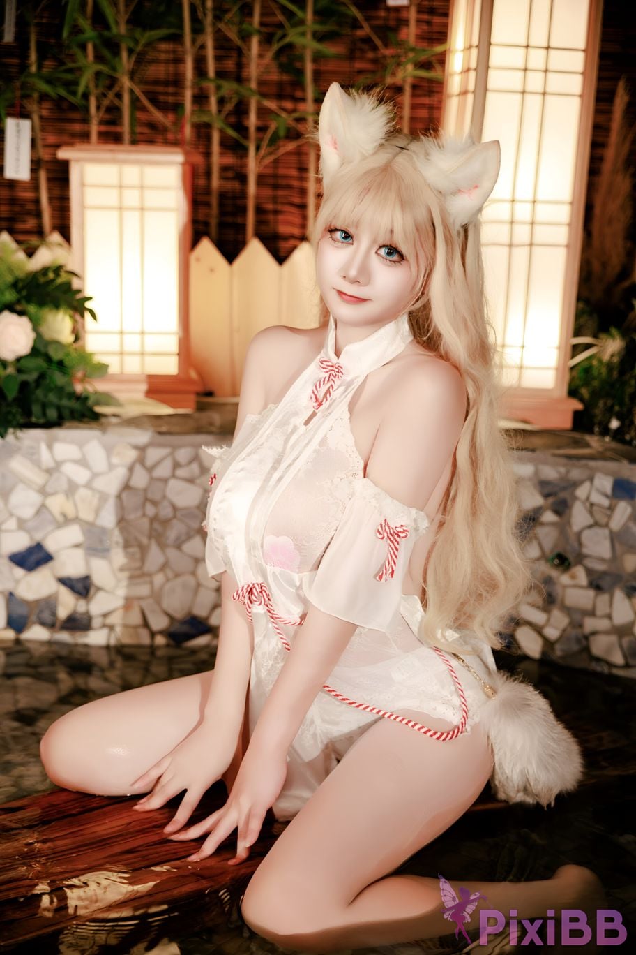 Cosplay A Xuexue Hot Spring Fox PixiBB.COM 049