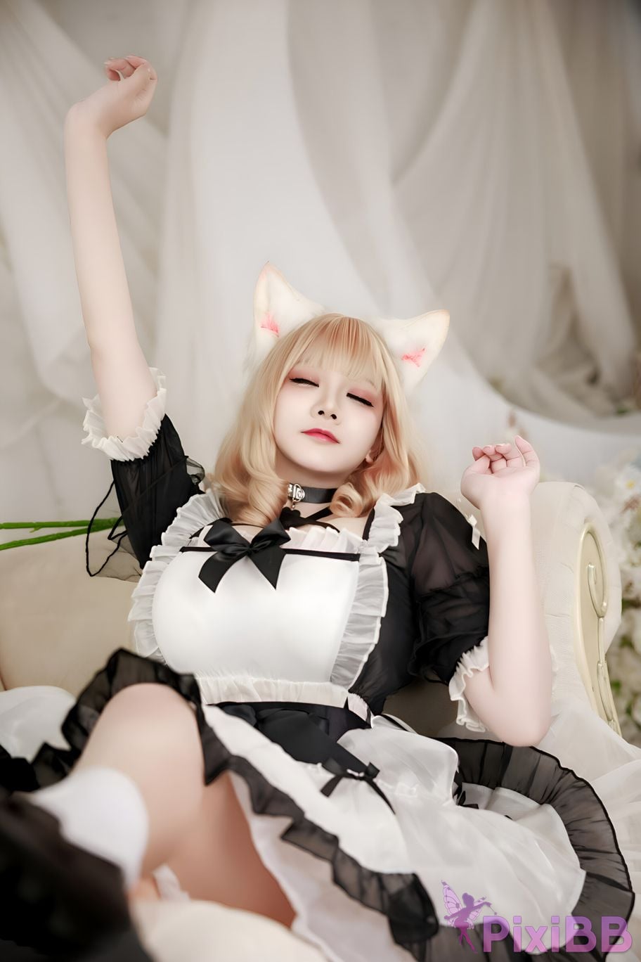 Cosplay A Xuexue afternoon maid PixiBB.COM 001