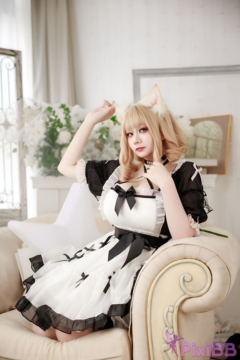 Cosplay A Xuexue afternoon maid PixiBB.COM 005