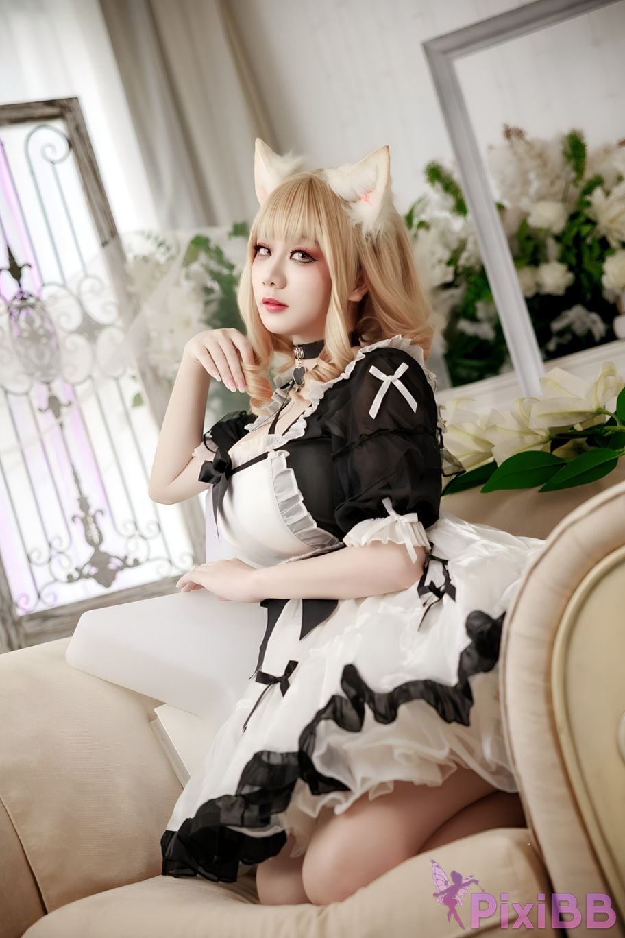 Cosplay A Xuexue afternoon maid PixiBB.COM 006