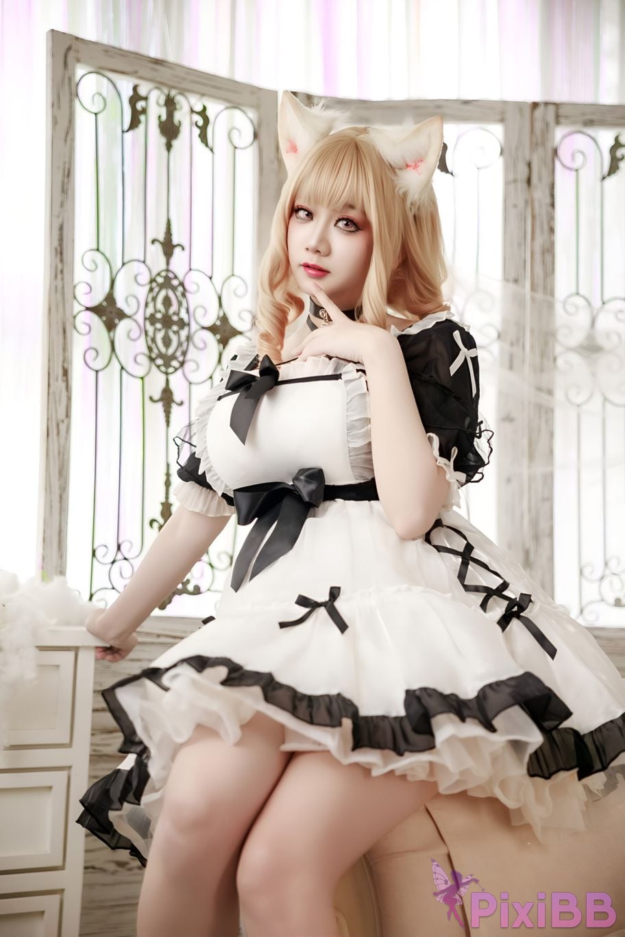 Cosplay A Xuexue afternoon maid PixiBB.COM 013