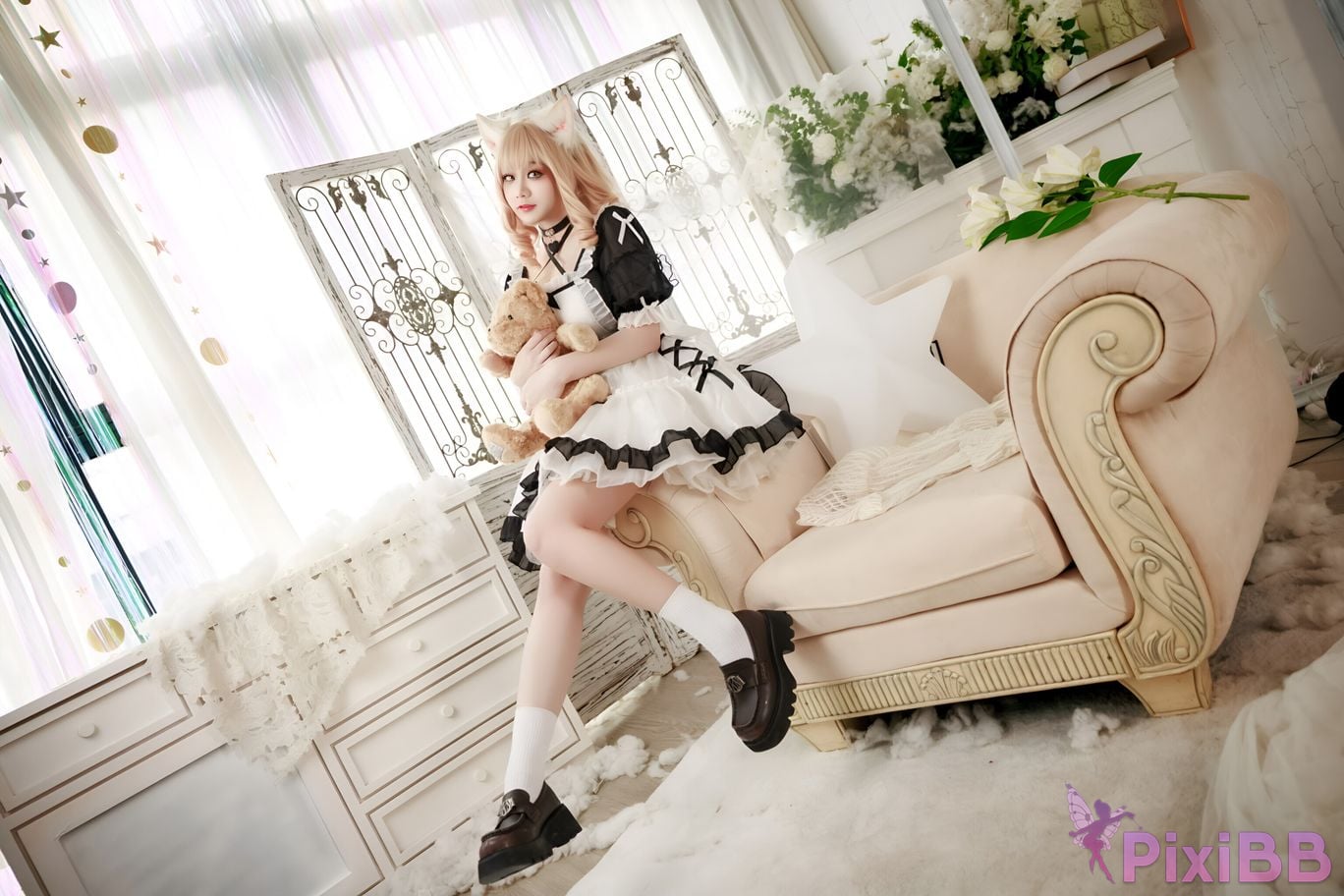 Cosplay A Xuexue afternoon maid PixiBB.COM 014