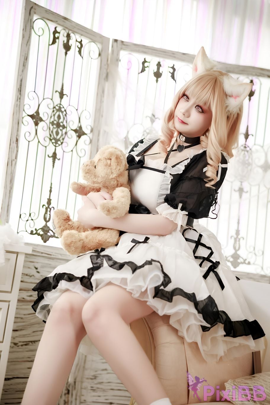 Cosplay A Xuexue afternoon maid PixiBB.COM 017