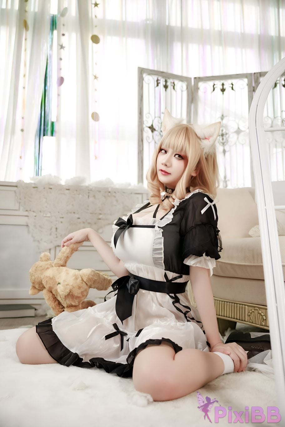 Cosplay A Xuexue afternoon maid PixiBB.COM 022