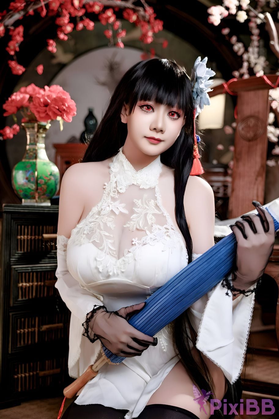 Cosplay A Xuexue Azure Route Yixian Cheongsam PixiBB.COM 002