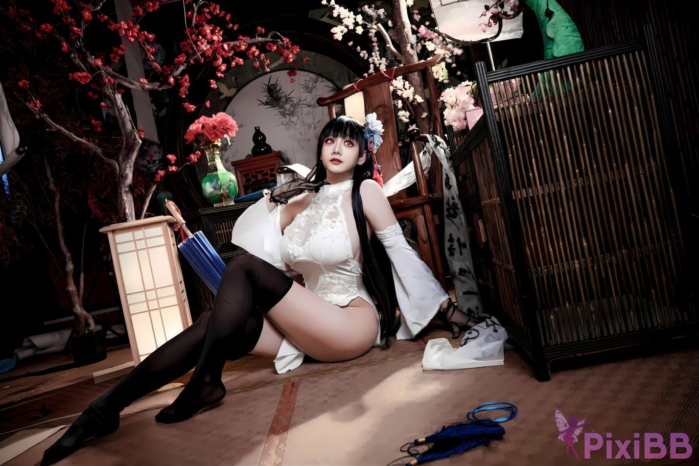 Cosplay A Xuexue Azure Route Yixian Cheongsam PixiBB.COM 003