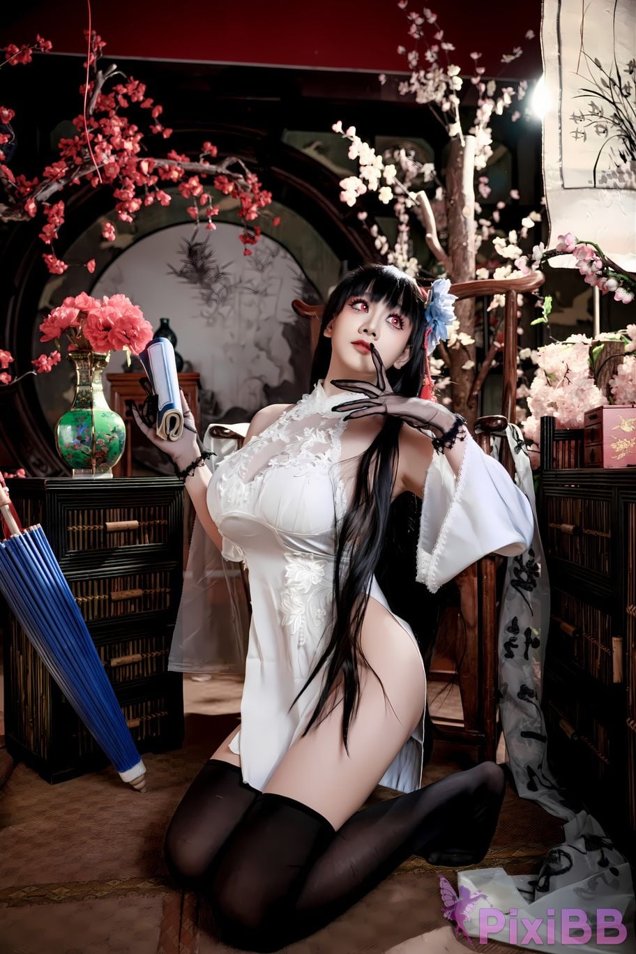 Cosplay A Xuexue Azure Route Yixian Cheongsam PixiBB.COM 008