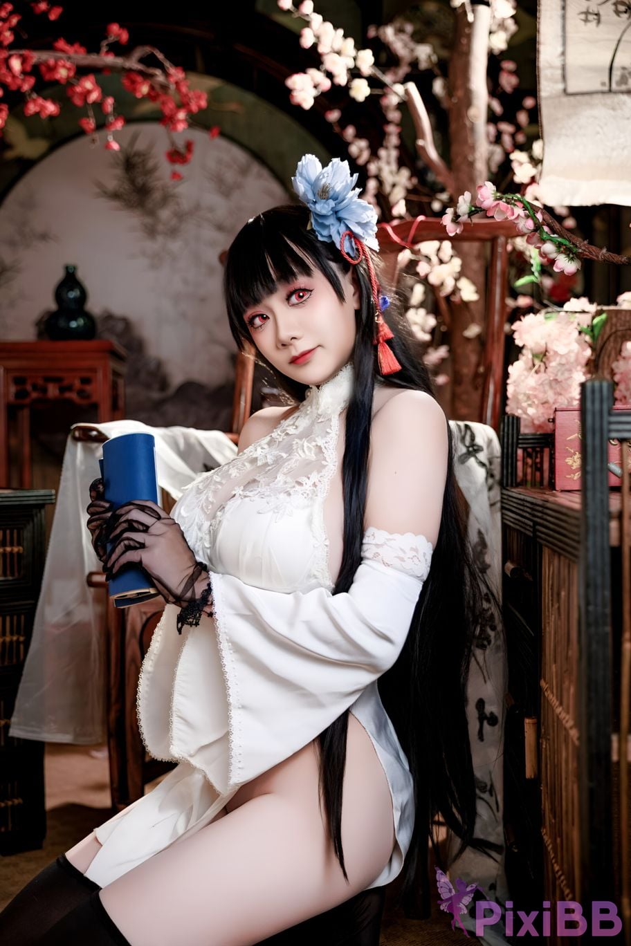 Cosplay A Xuexue Azure Route Yixian Cheongsam PixiBB.COM 009