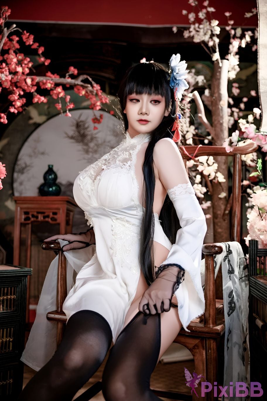 Cosplay A Xuexue Azure Route Yixian Cheongsam PixiBB.COM 015