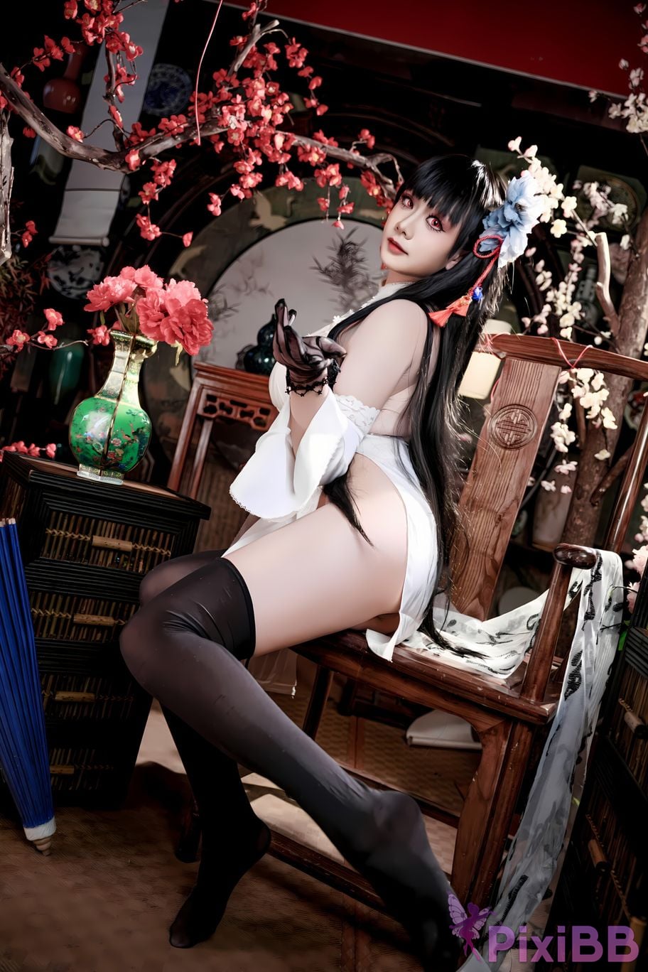 Cosplay A Xuexue Azure Route Yixian Cheongsam PixiBB.COM 021