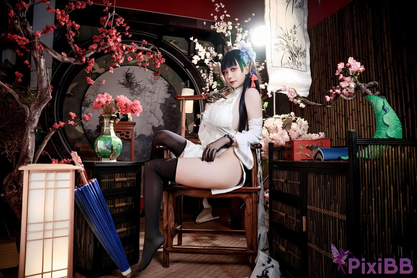 Cosplay A Xuexue Azure Route Yixian Cheongsam PixiBB.COM 022