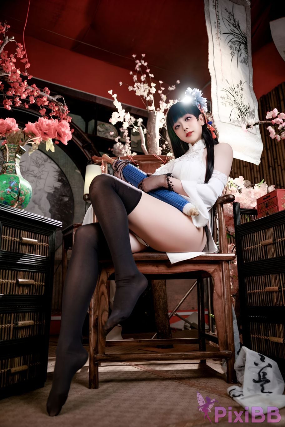 Cosplay A Xuexue Azure Route Yixian Cheongsam PixiBB.COM 023