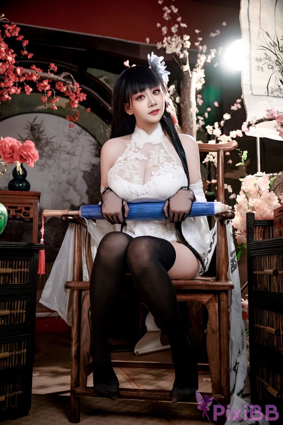 Cosplay A Xuexue Azure Route Yixian Cheongsam PixiBB.COM 024