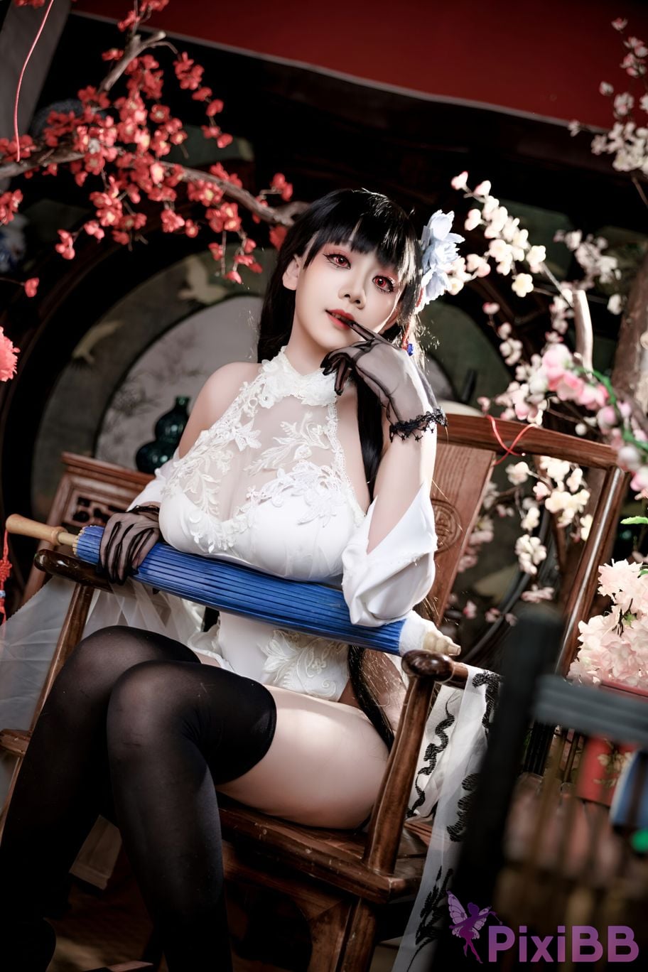 Cosplay A Xuexue Azure Route Yixian Cheongsam PixiBB.COM 025