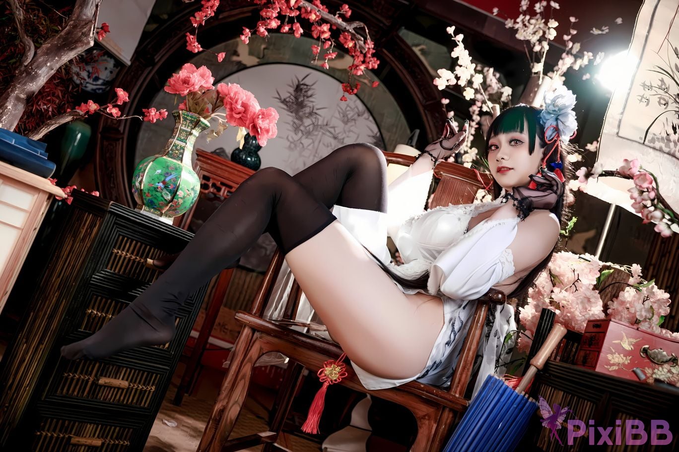 Cosplay A Xuexue Azure Route Yixian Cheongsam PixiBB.COM 035