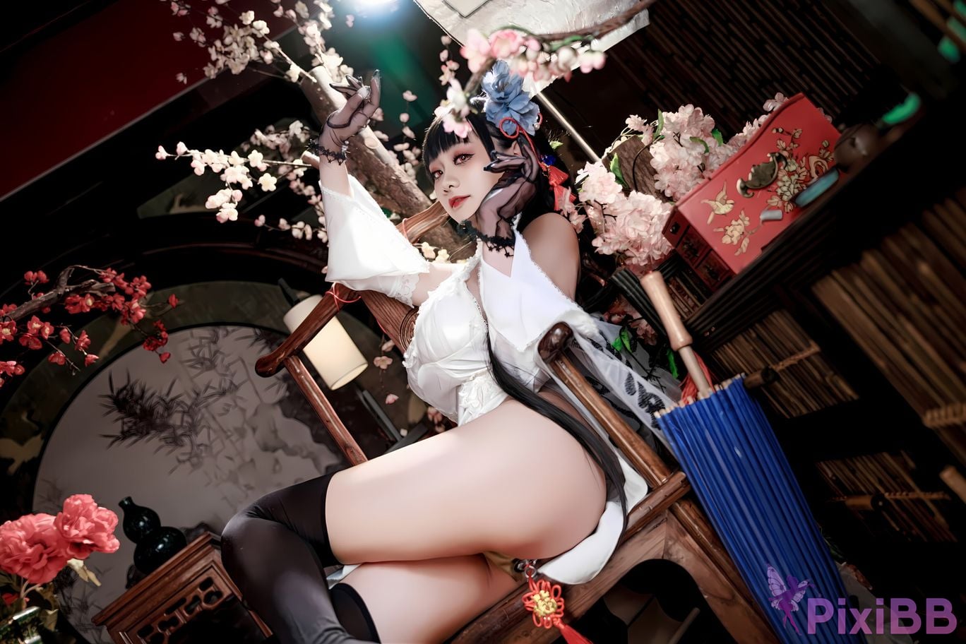 Cosplay A Xuexue Azure Route Yixian Cheongsam PixiBB.COM 036