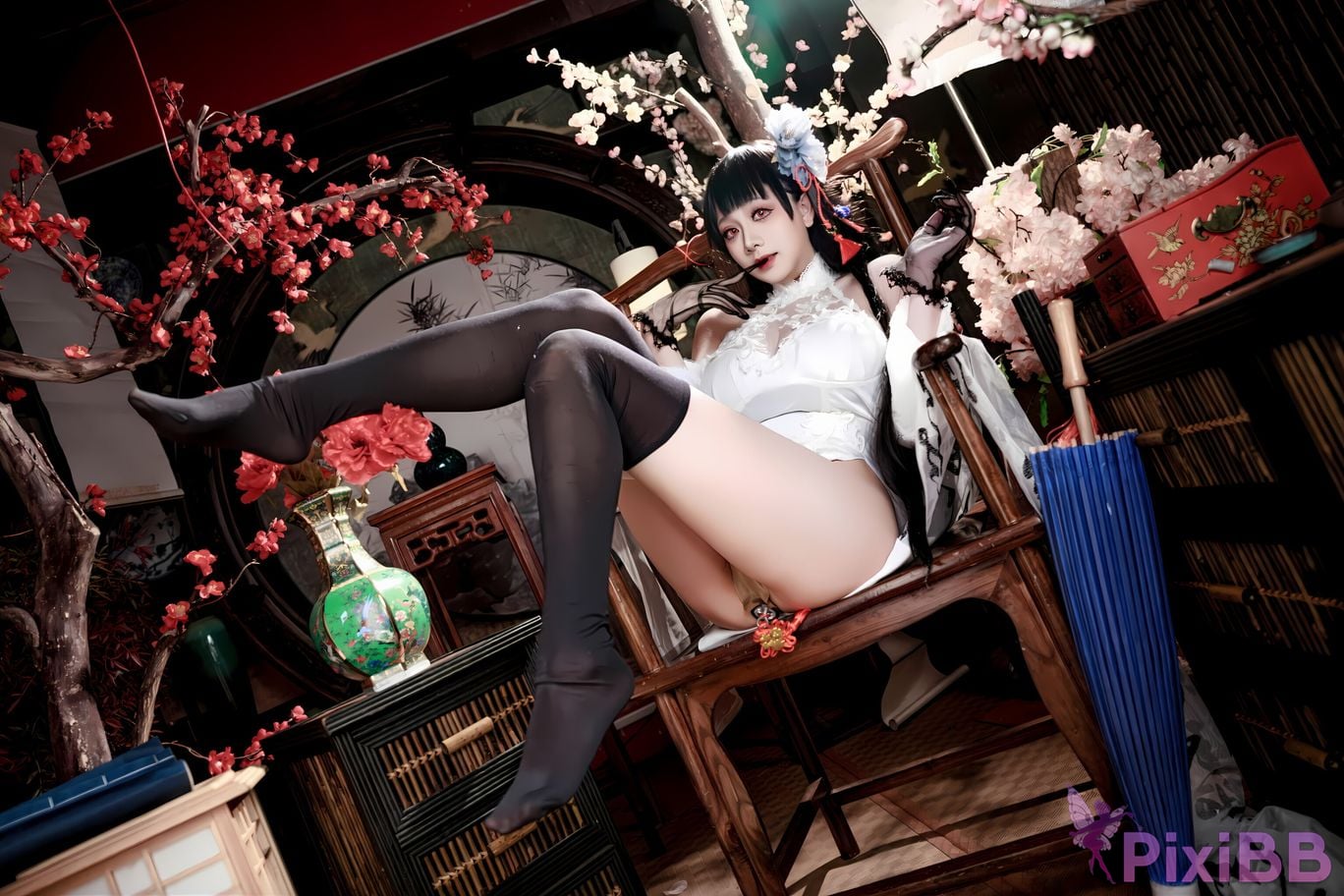 Cosplay A Xuexue Azure Route Yixian Cheongsam PixiBB.COM 040