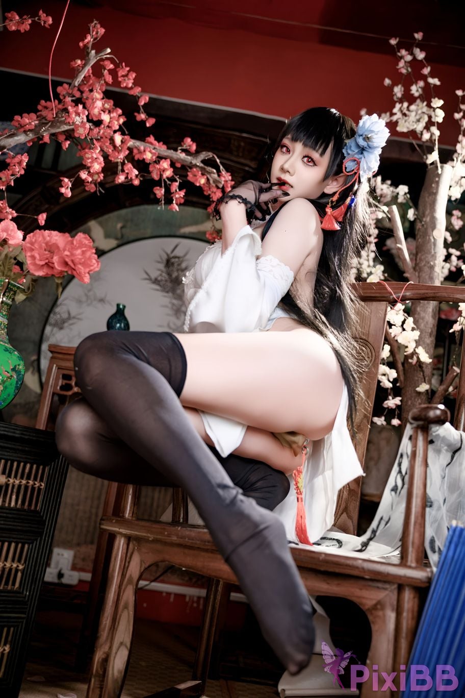 Cosplay A Xuexue Azure Route Yixian Cheongsam PixiBB.COM 041