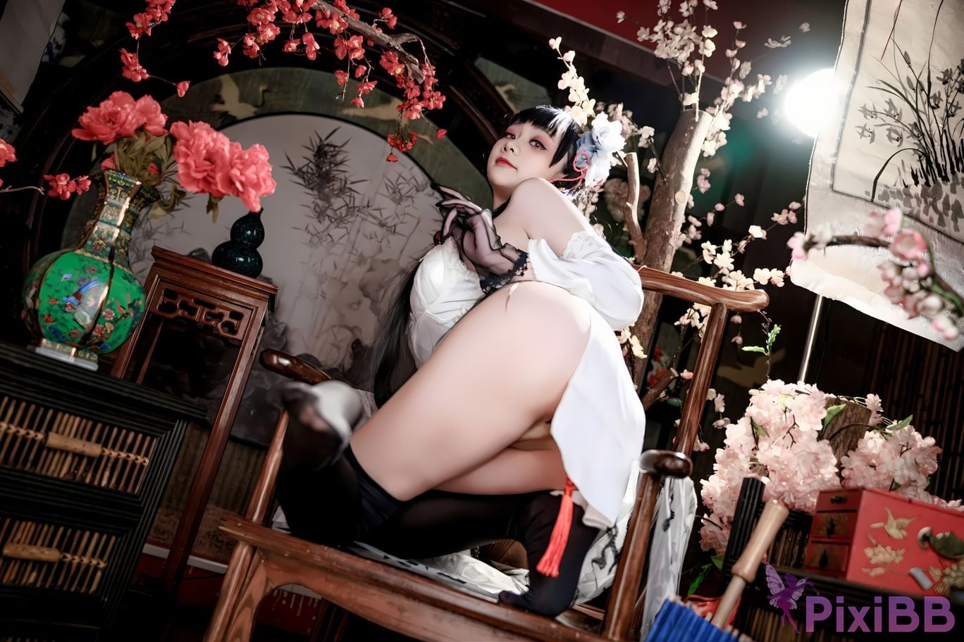 Cosplay A Xuexue Azure Route Yixian Cheongsam PixiBB.COM 042