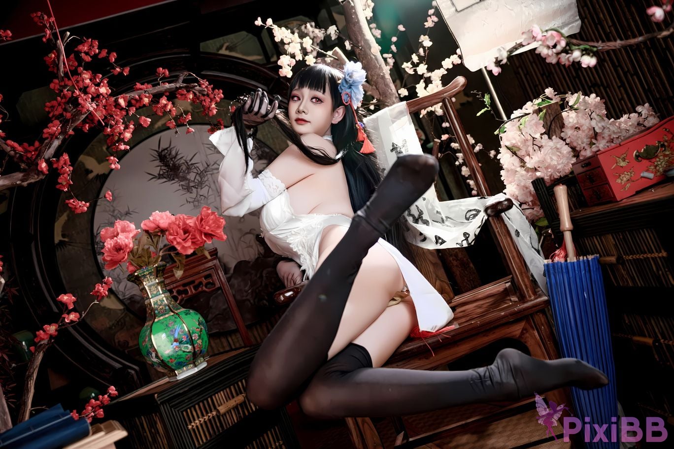 Cosplay A Xuexue Azure Route Yixian Cheongsam PixiBB.COM 048