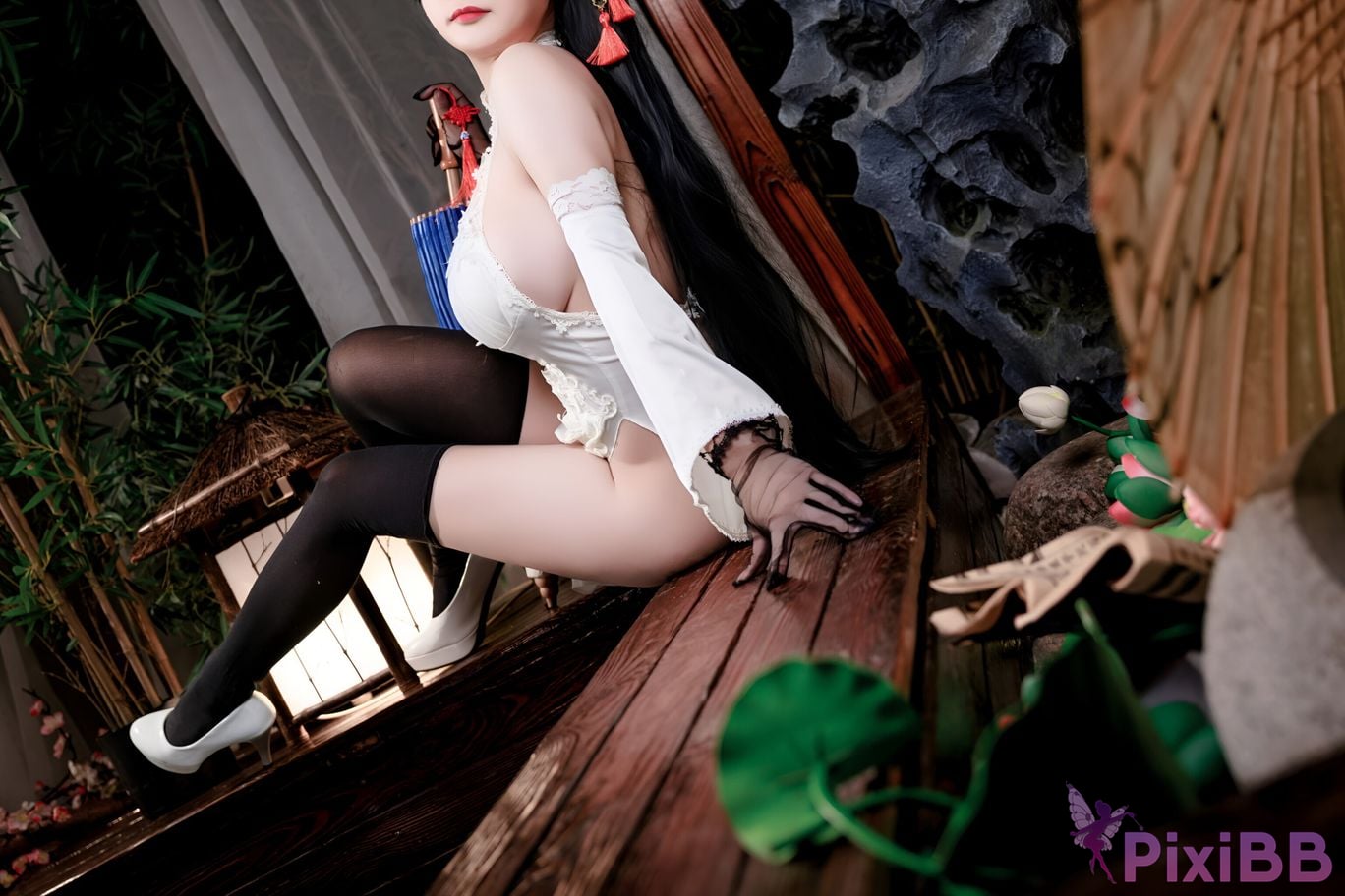 Cosplay A Xuexue Azure Route Yixian Cheongsam PixiBB.COM 052