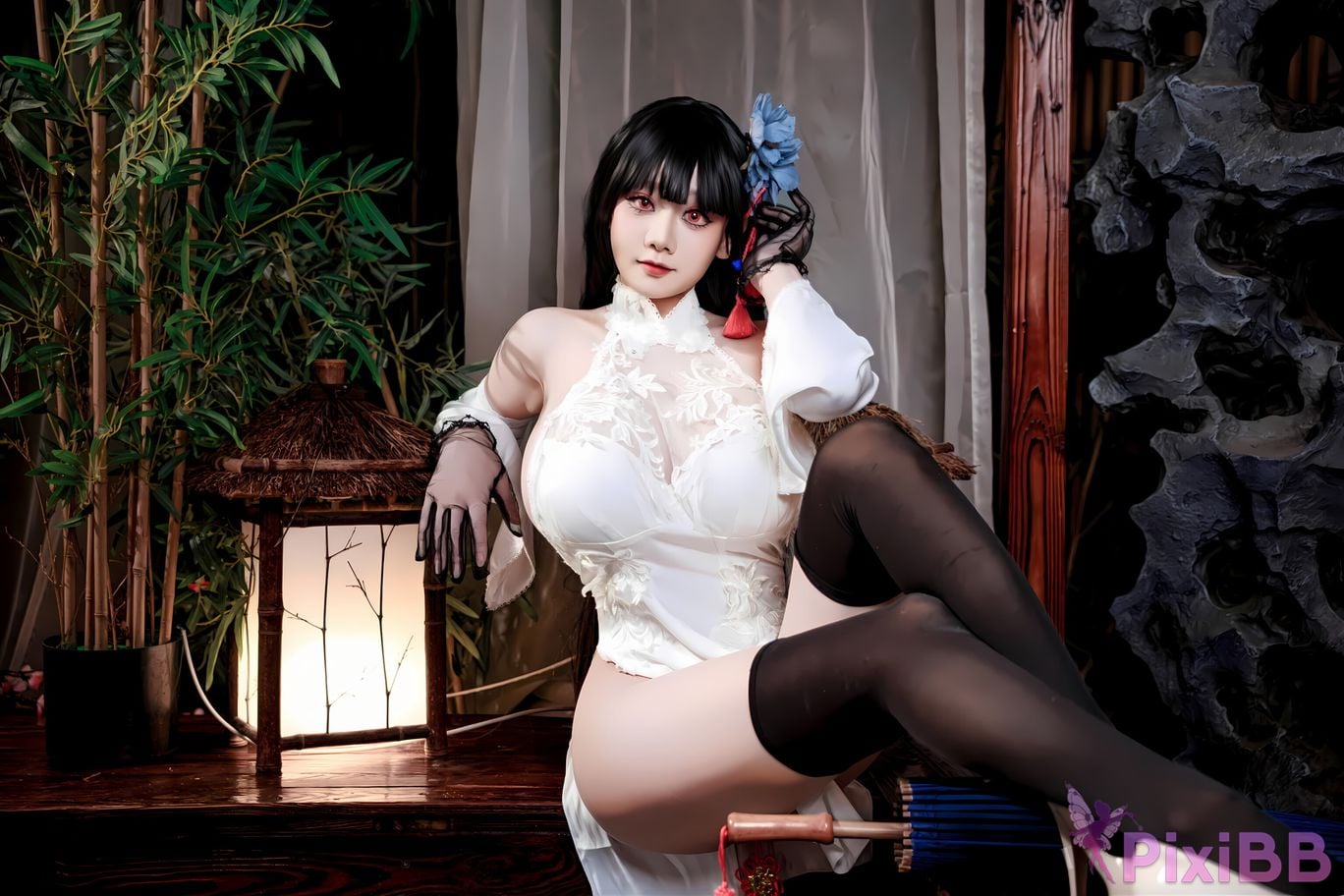 Cosplay A Xuexue Azure Route Yixian Cheongsam PixiBB.COM 056