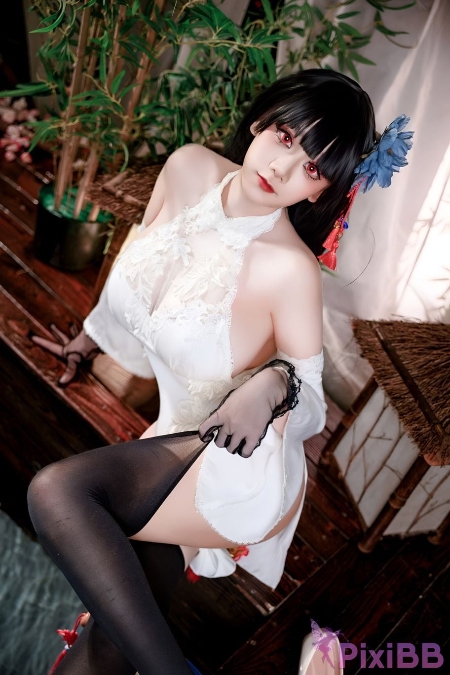 Cosplay A Xuexue Azure Route Yixian Cheongsam PixiBB.COM 059