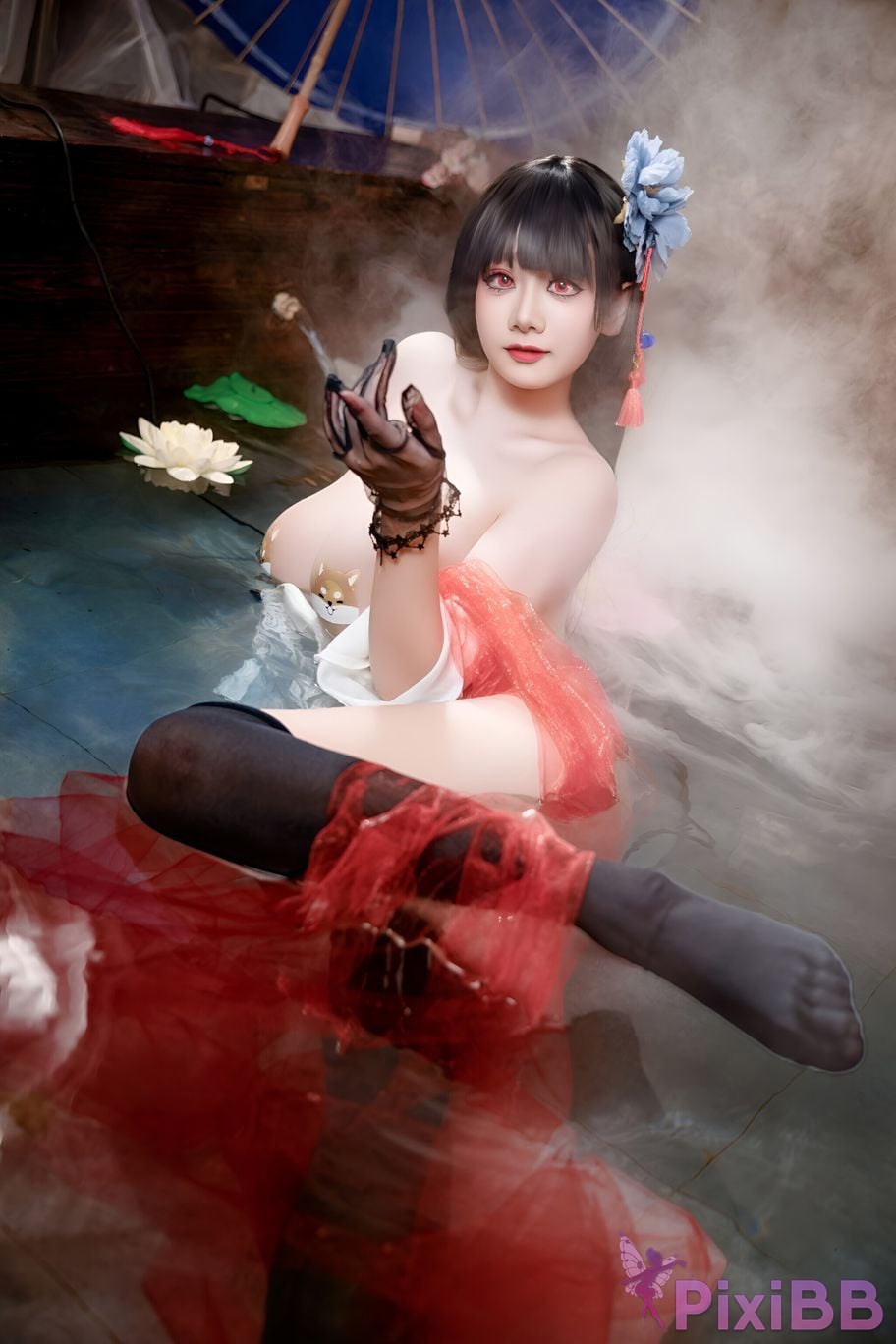 Cosplay A Xuexue Azure Route Yixian Cheongsam PixiBB.COM 079