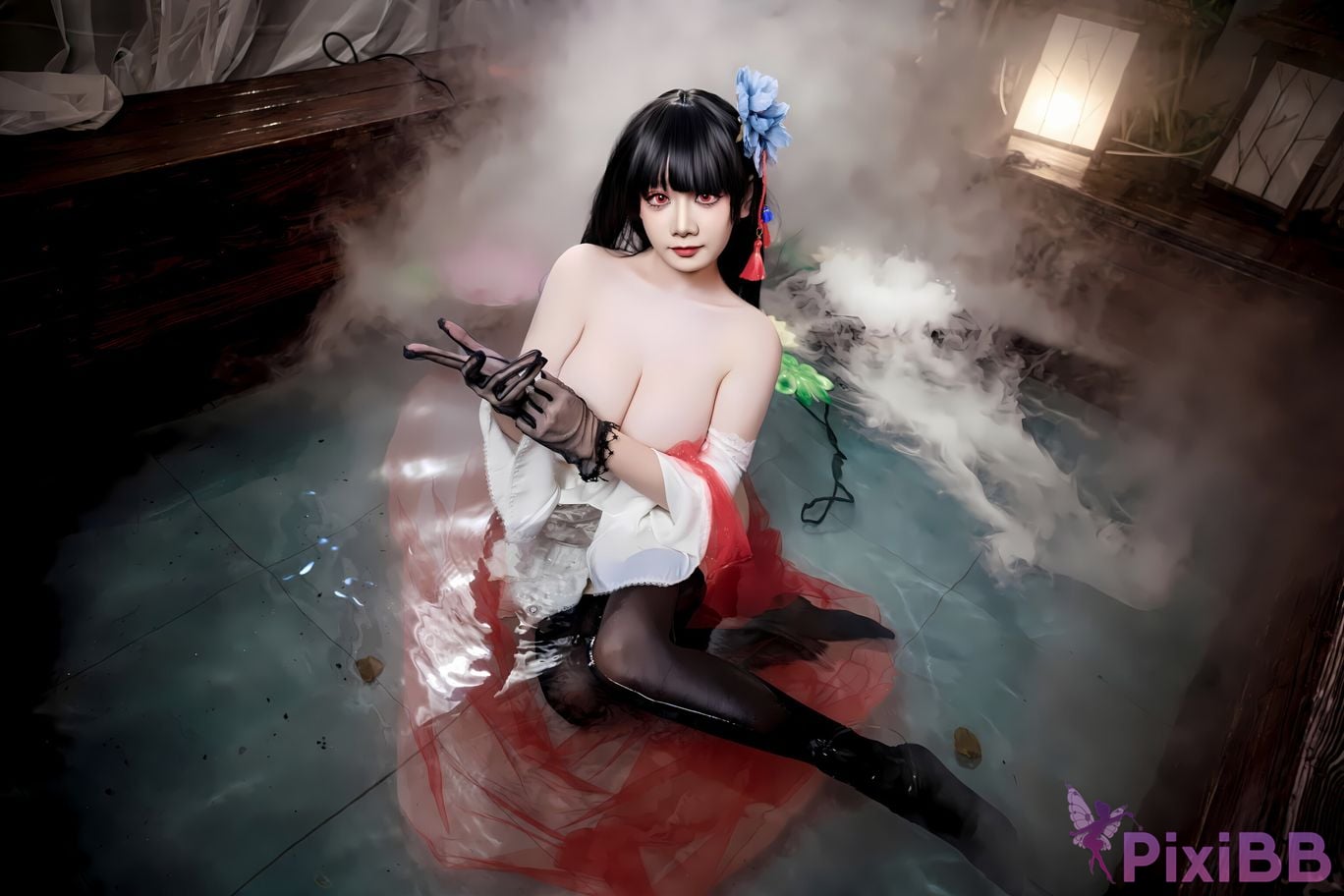 Cosplay A Xuexue Azure Route Yixian Cheongsam PixiBB.COM 080