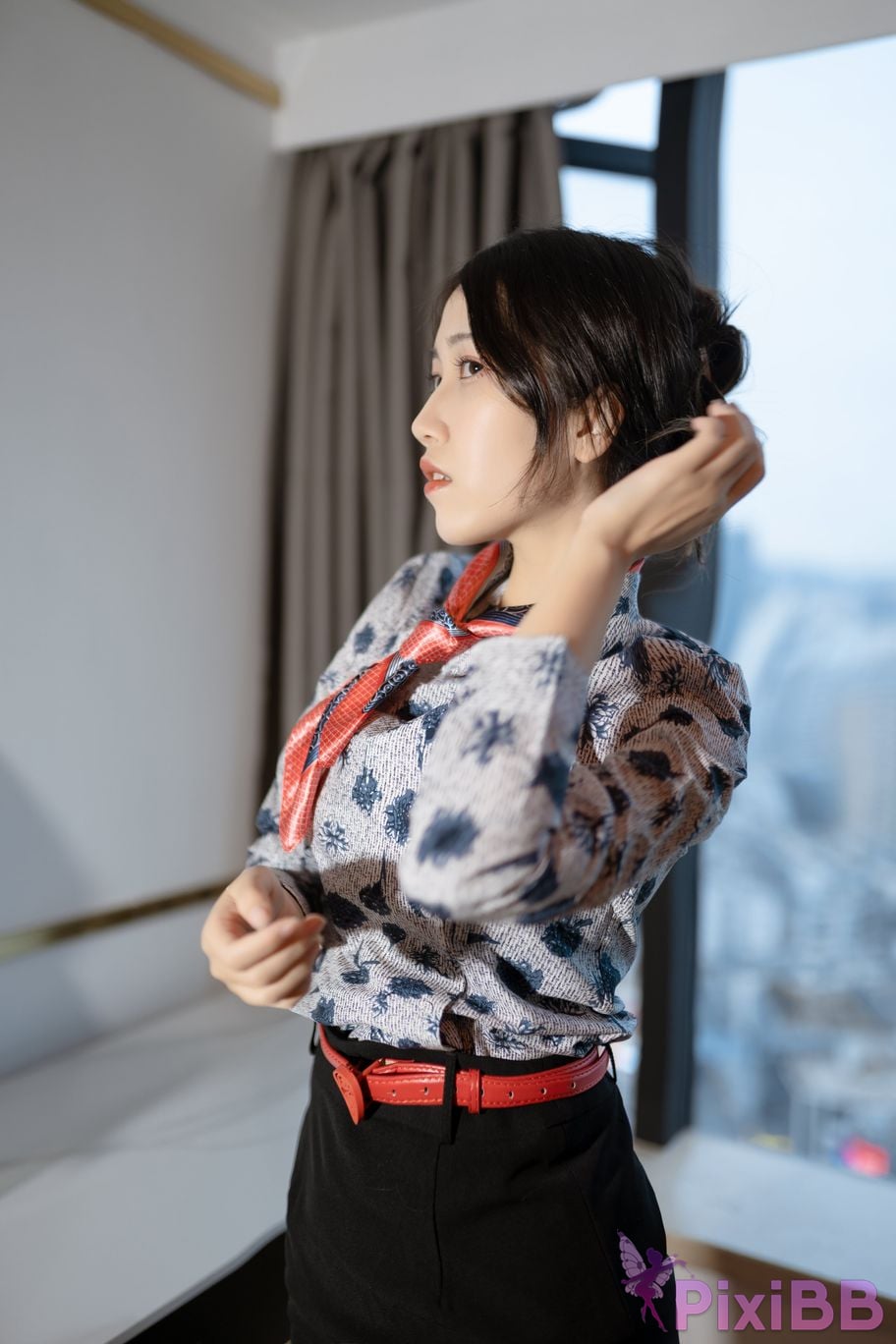 Cosplayer Not lazy cat China Eastern Airlines stewardess uniform PixiBB.COM 005