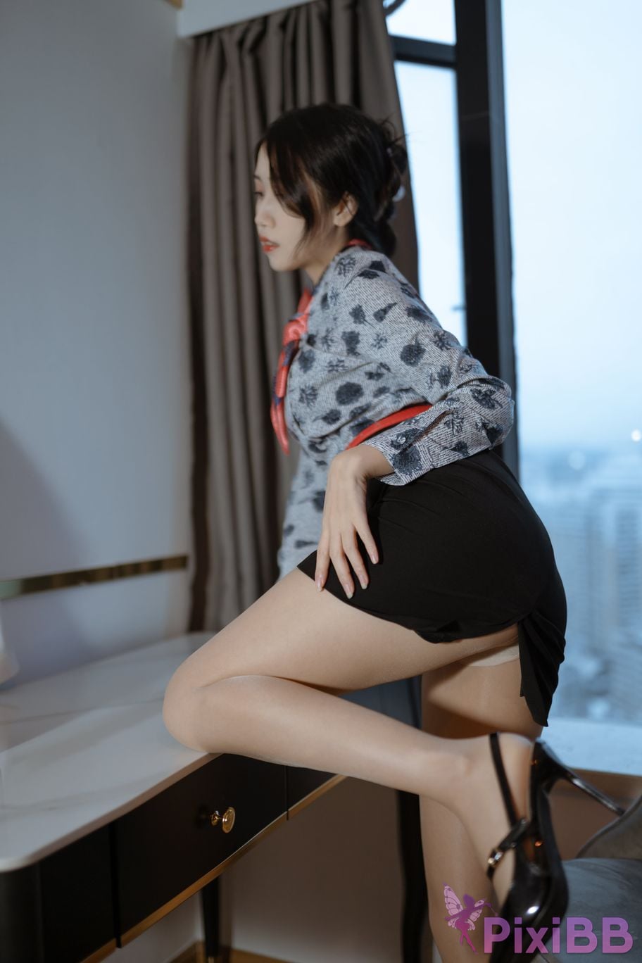 Cosplayer Not lazy cat China Eastern Airlines stewardess uniform PixiBB.COM 013