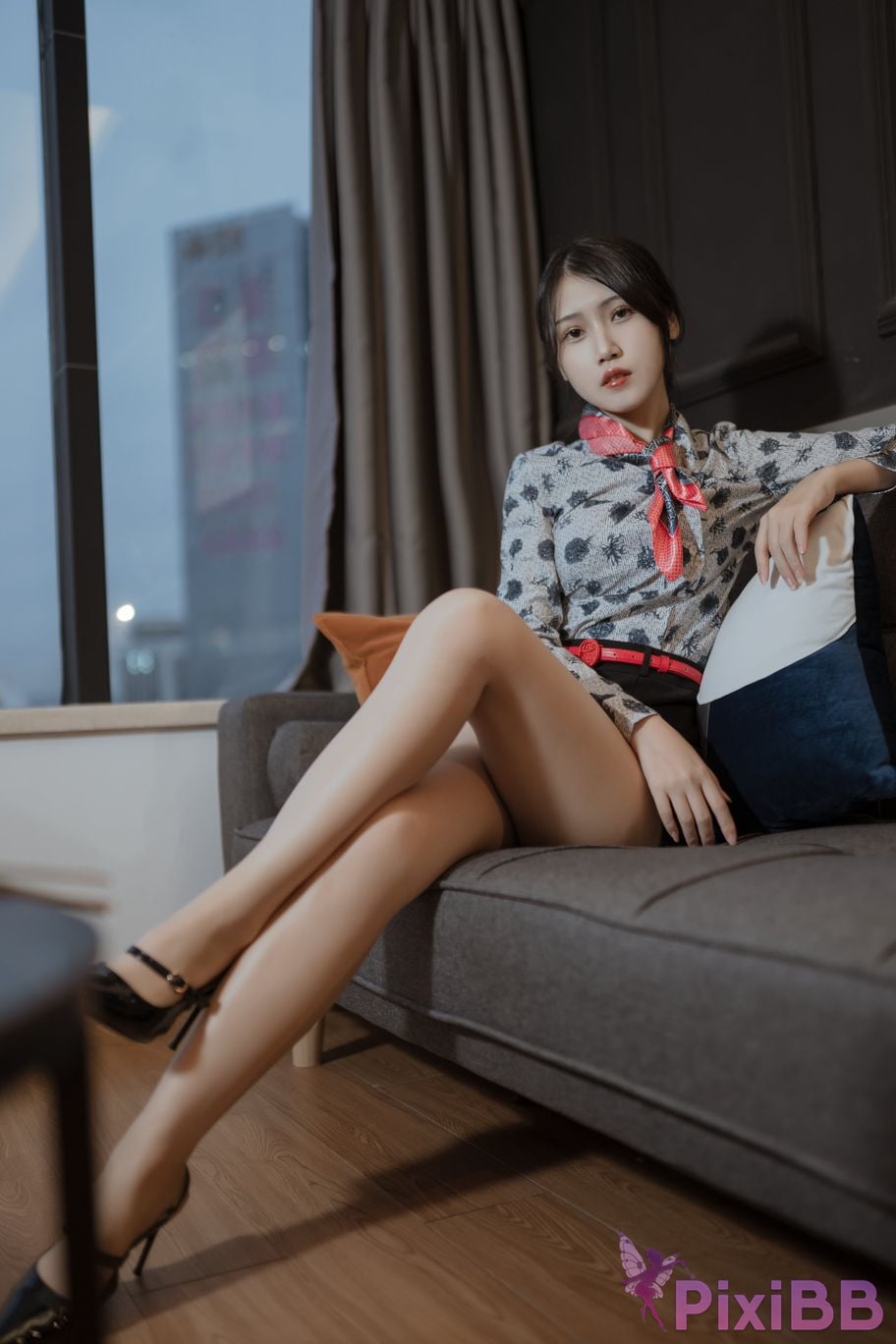 Cosplayer Not lazy cat China Eastern Airlines stewardess uniform PixiBB.COM 021