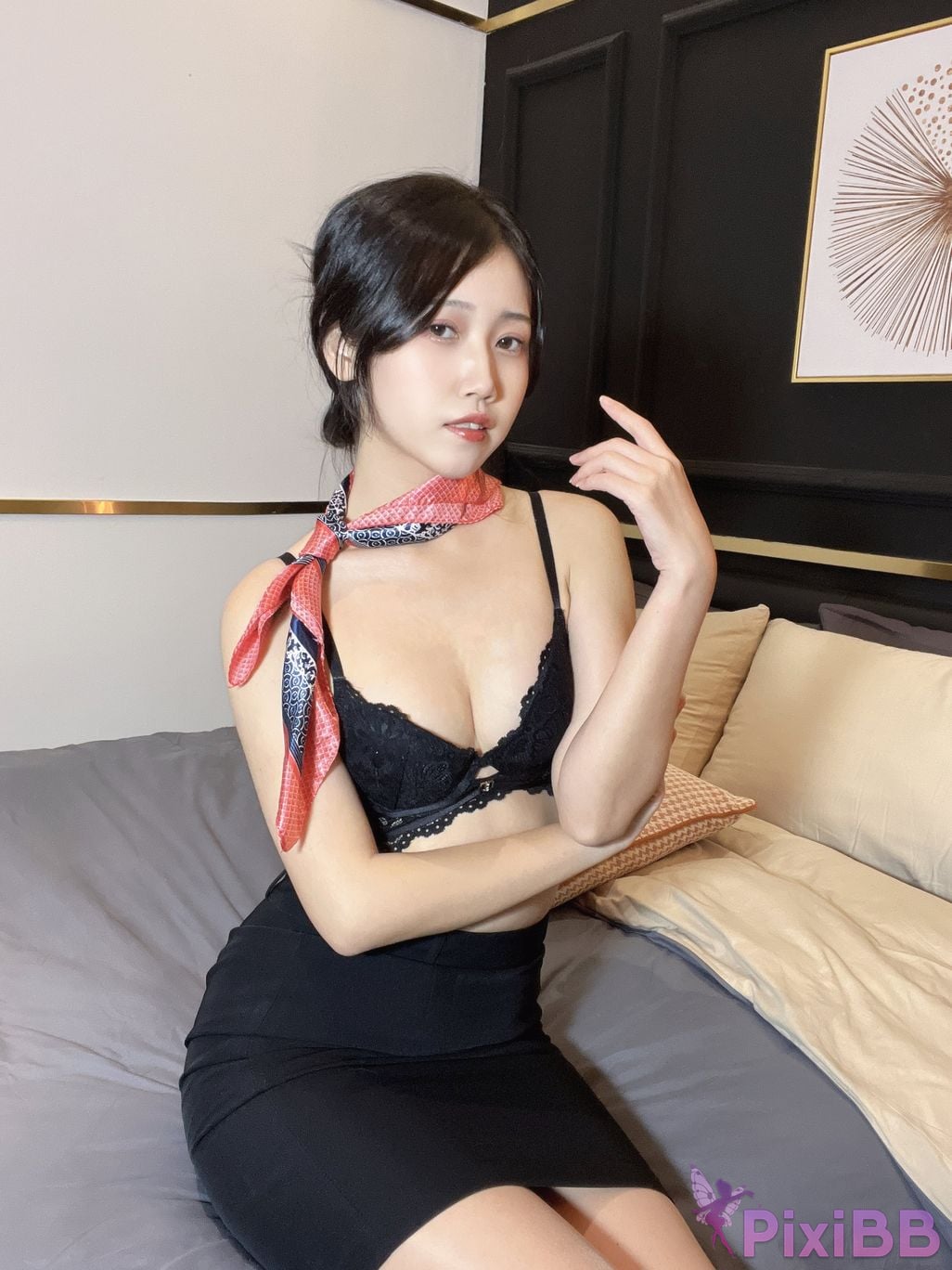 Cosplayer Not lazy cat China Eastern Airlines stewardess uniform PixiBB.COM 062