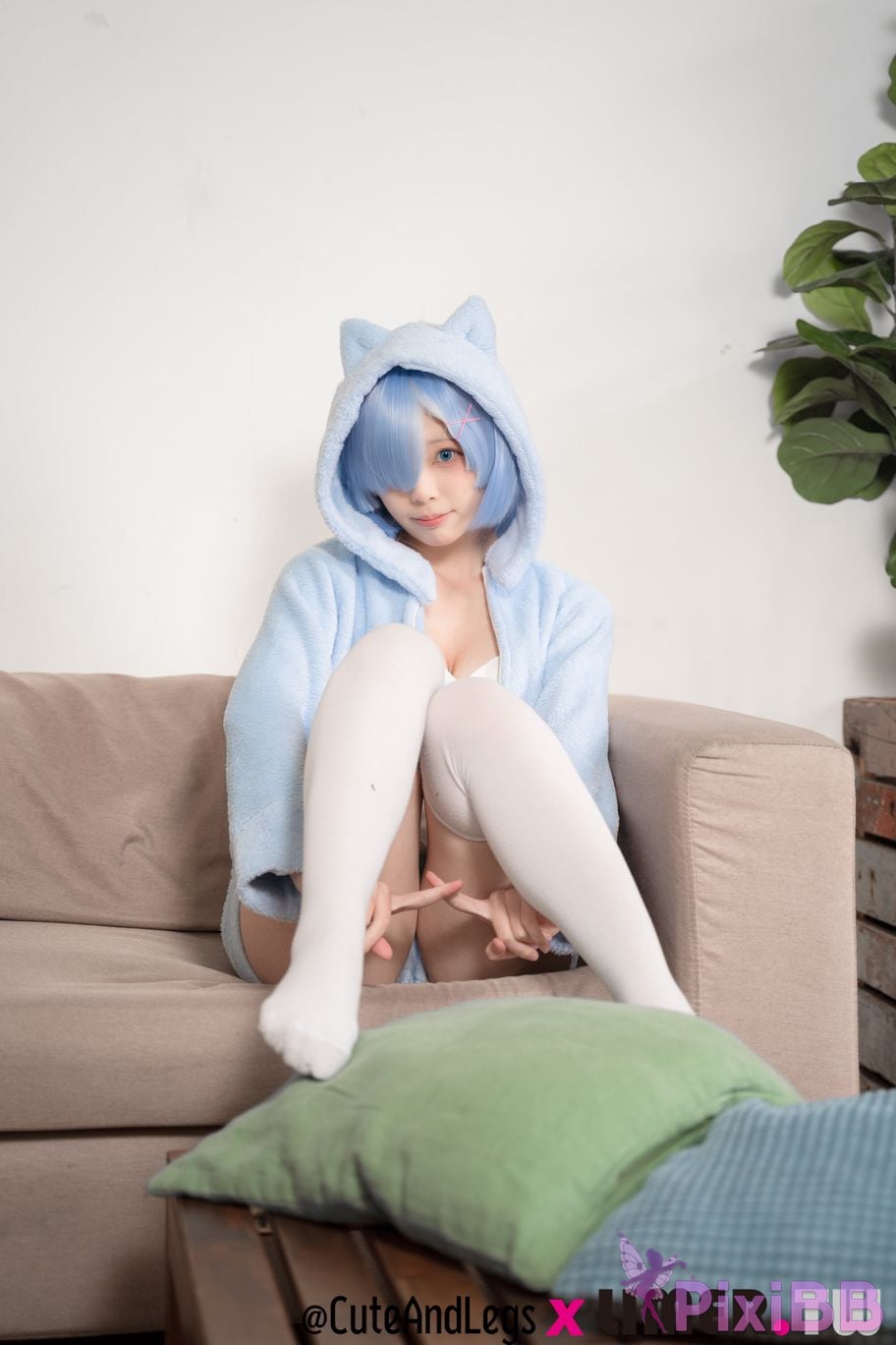 Limerence Original No.098 The first time for a newbie in different world Re kitty pajamas rem PixiBB.COM 005