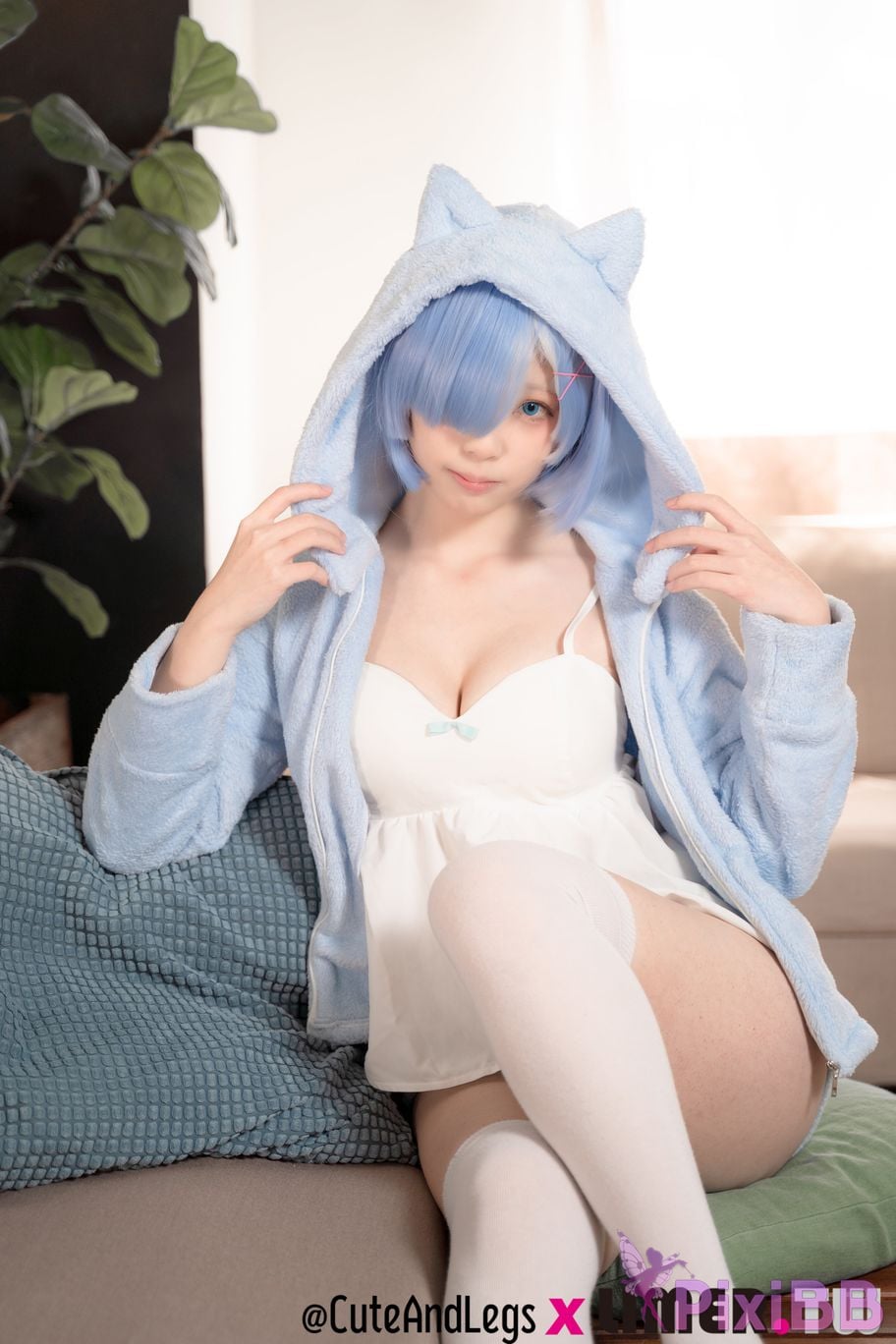 Limerence Original No.098 The first time for a newbie in different world Re kitty pajamas rem PixiBB.COM 029