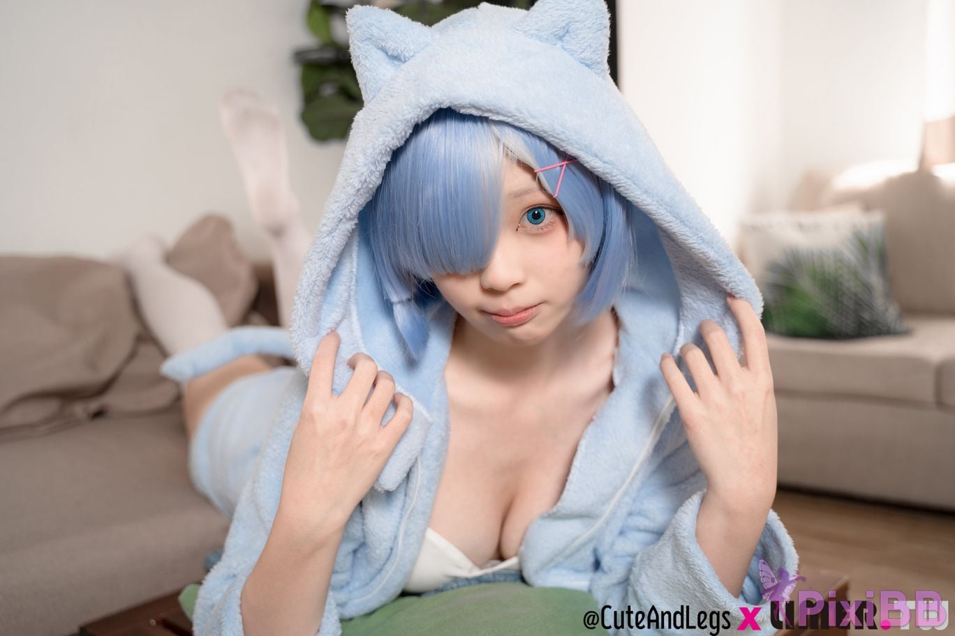 Limerence Original No.098 The first time for a newbie in different world Re kitty pajamas rem PixiBB.COM 035