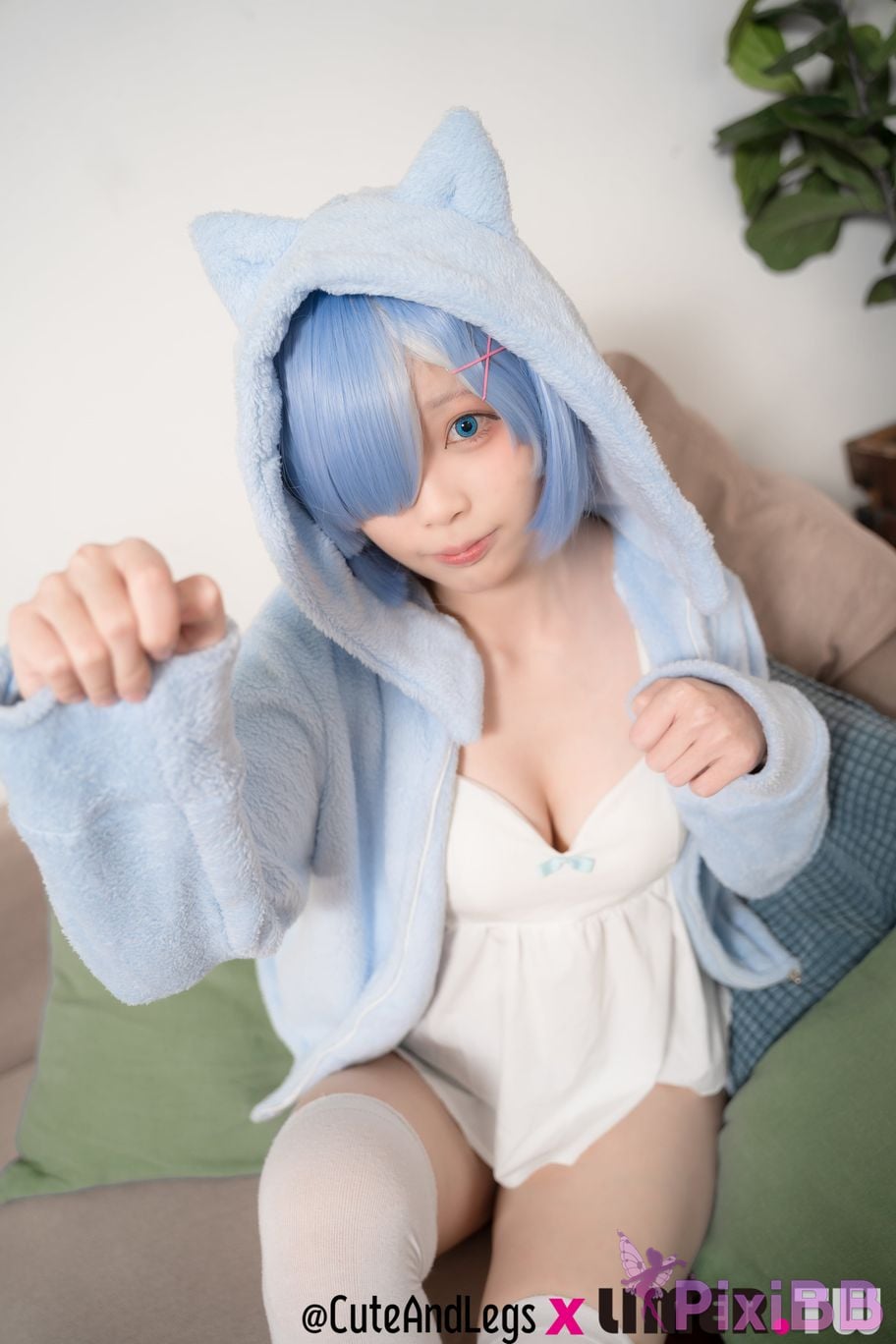 Limerence Original No.098 The first time for a newbie in different world Re kitty pajamas rem PixiBB.COM 045