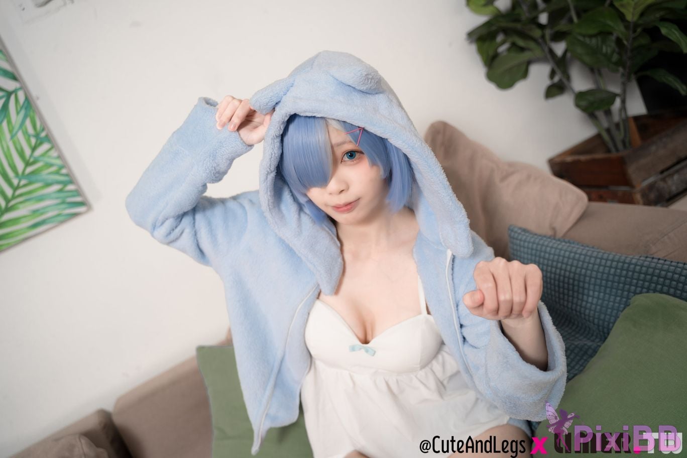 Limerence Original No.098 The first time for a newbie in different world Re kitty pajamas rem PixiBB.COM 046