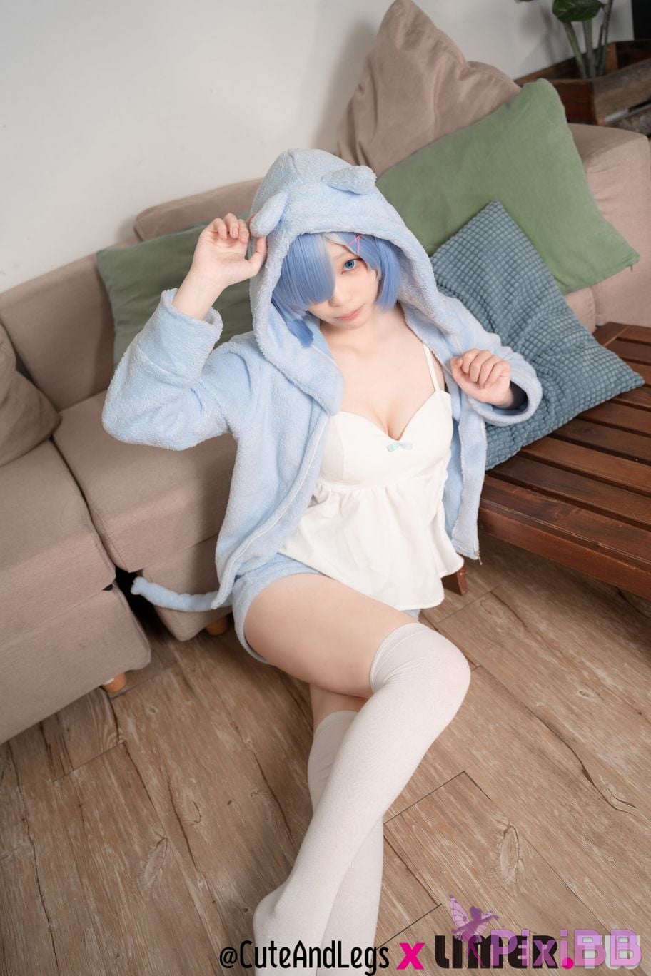 Limerence Original No.098 The first time for a newbie in different world Re kitty pajamas rem PixiBB.COM 051